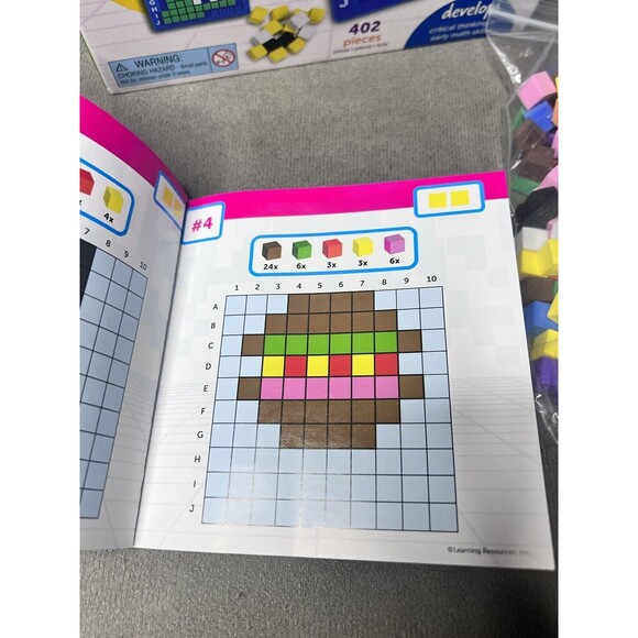 Learning Resources STEM Explorers Pixel Art Challenge Homeschool Kids Toy - Picture 5 of 8